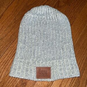 Love Your Melon Blue & White Beanie OS